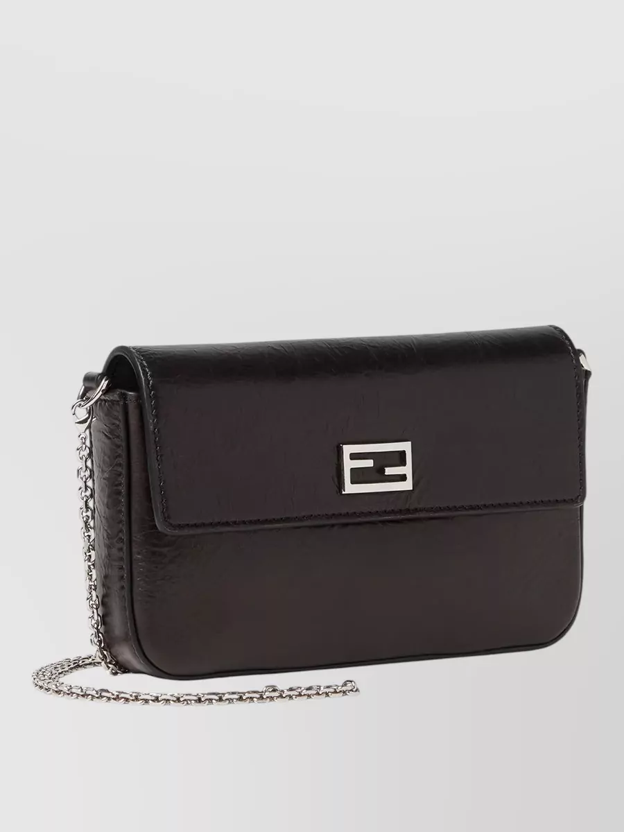 Fendi Leather Chain Wallet