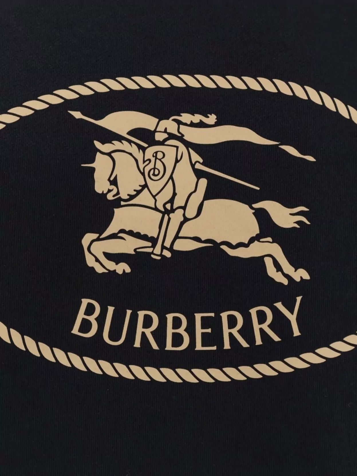 Burberry Embroidered Logo Cotton Sweatshirt