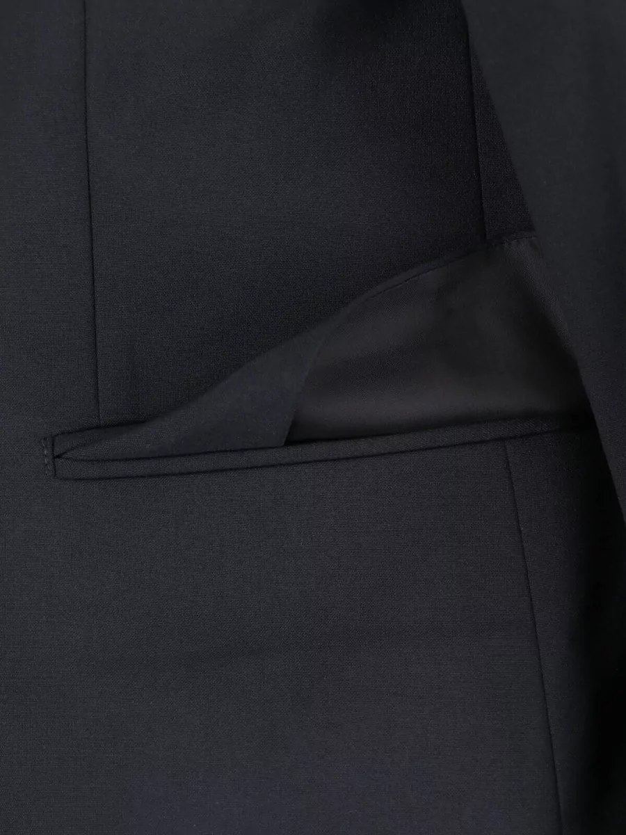 Comme Des Garçons Wool Crewneck Fitted Jacket