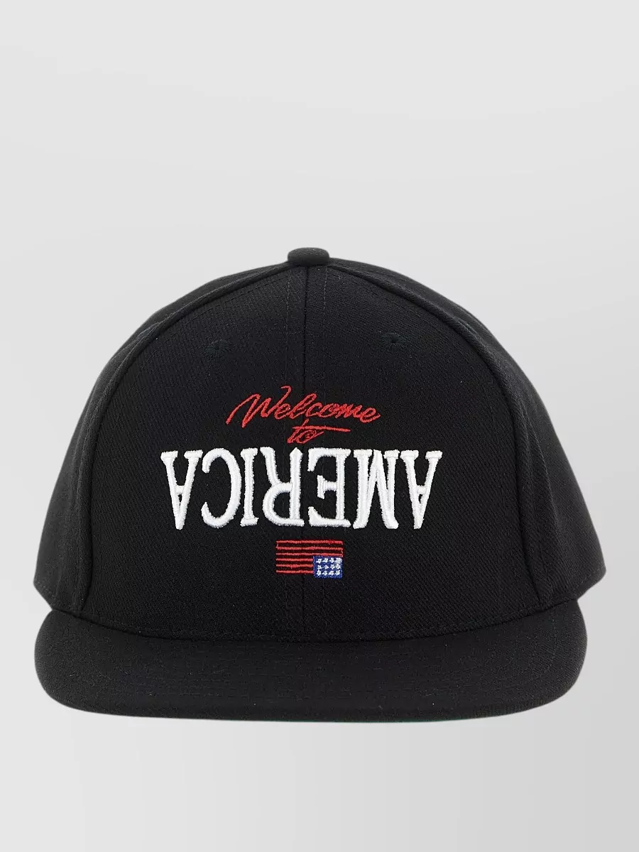 Willy Chavarria embroidered canvas baseball cap