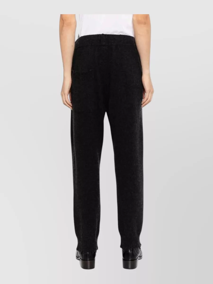 Uma Wang Cashmere Straight-Leg Ankle Trousers