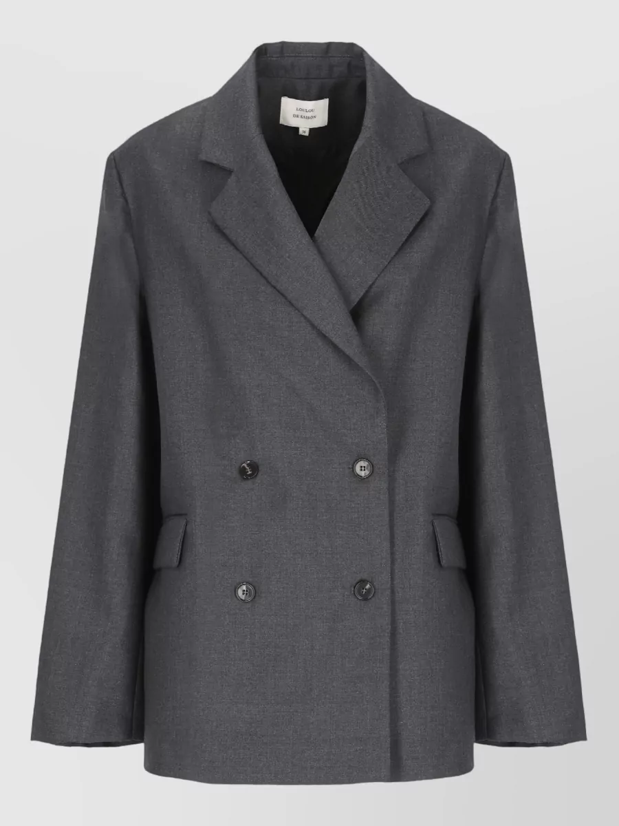 Loulou Studio virgin wool double-breasted blazer