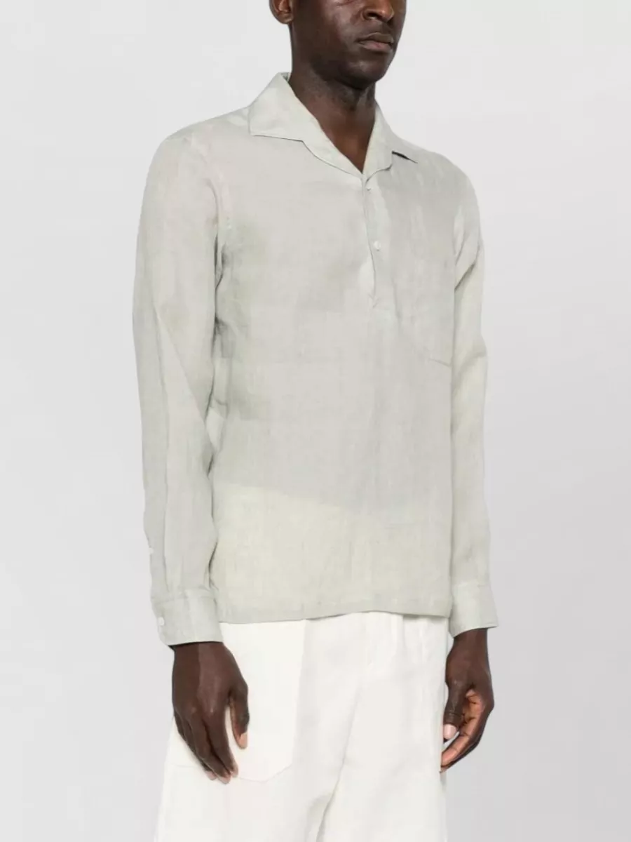 Lardini Linen Long-Sleeve Shirt