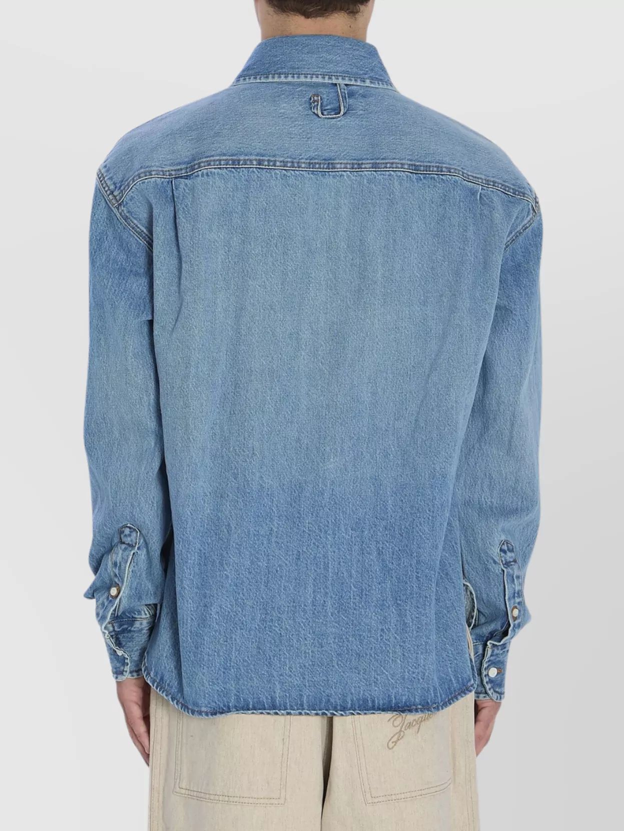 Jacquemus Simon Denim Shirt Featuring Back Yoke