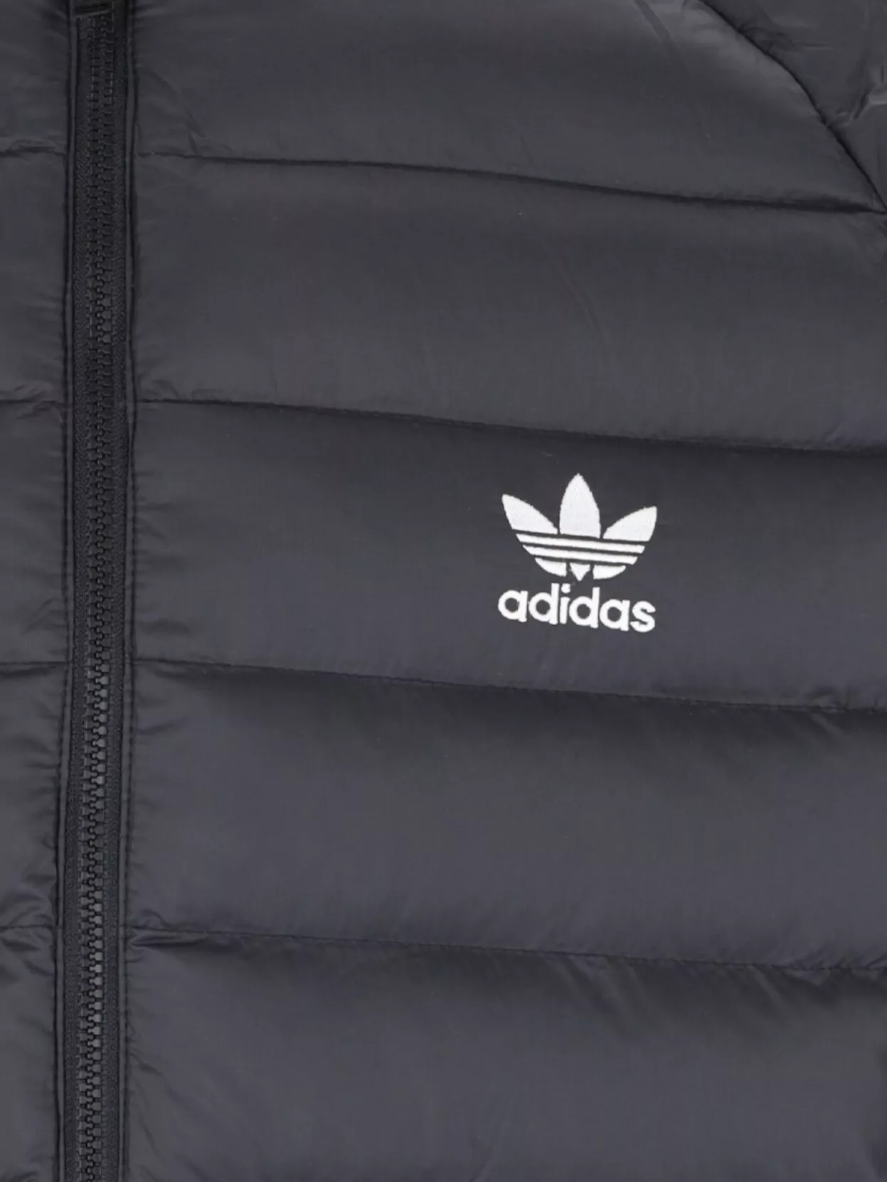 Adidas Hooded Quilted Jacket With Side Zipper Pockets