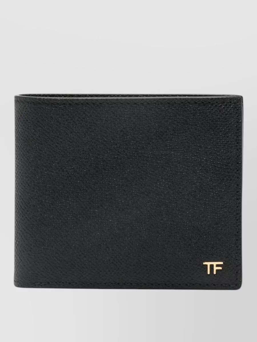 Tom Ford grain leather bifold wallet
