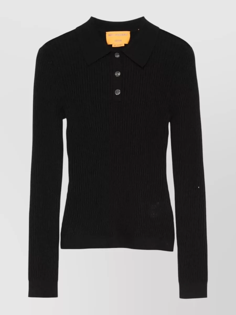 Guest In Residence Cashmere Slim-Fit Long-Sleeve Polo Shirt