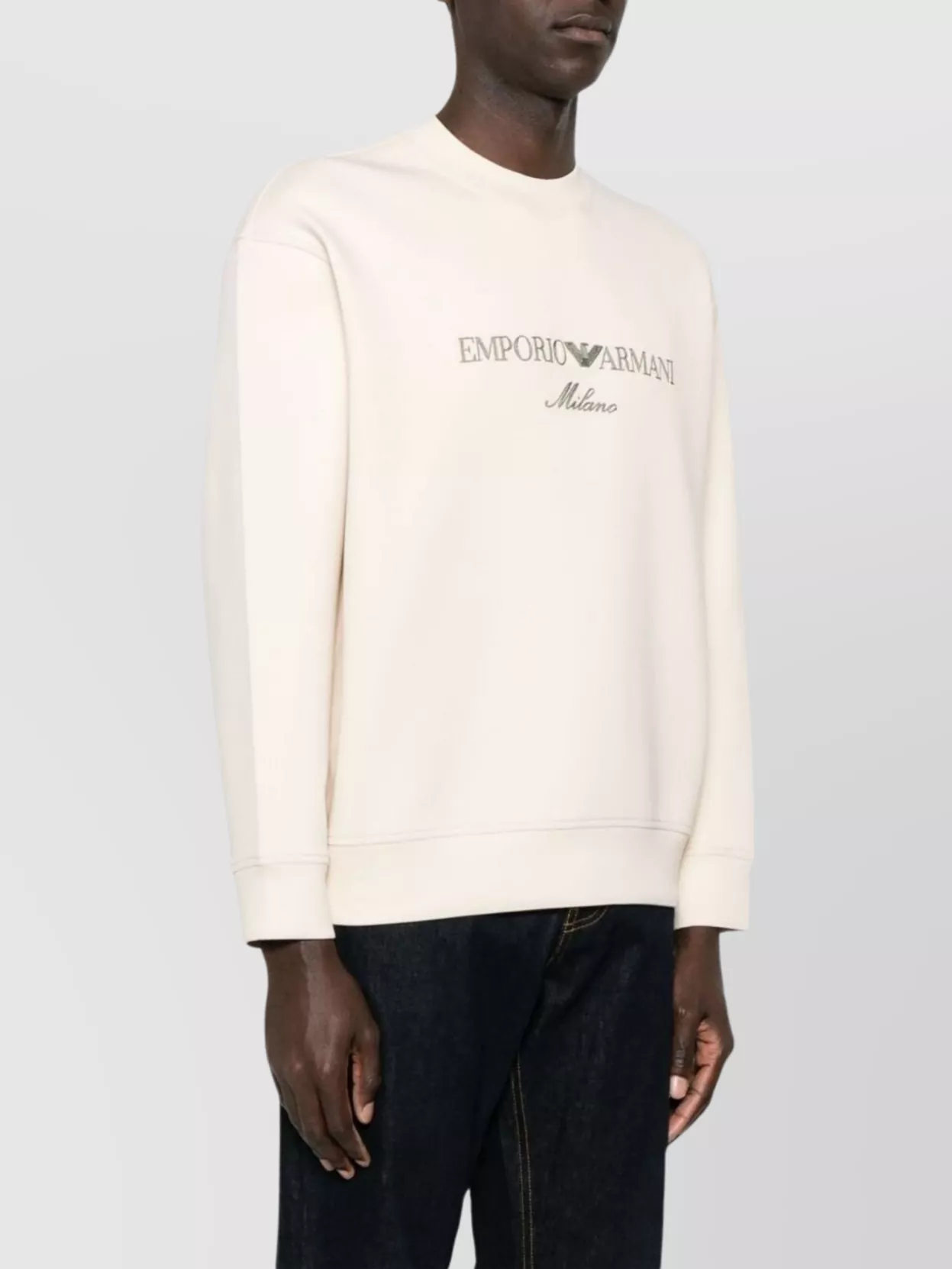 Emporio Armani Cotton Crew Neck Sweatshirt