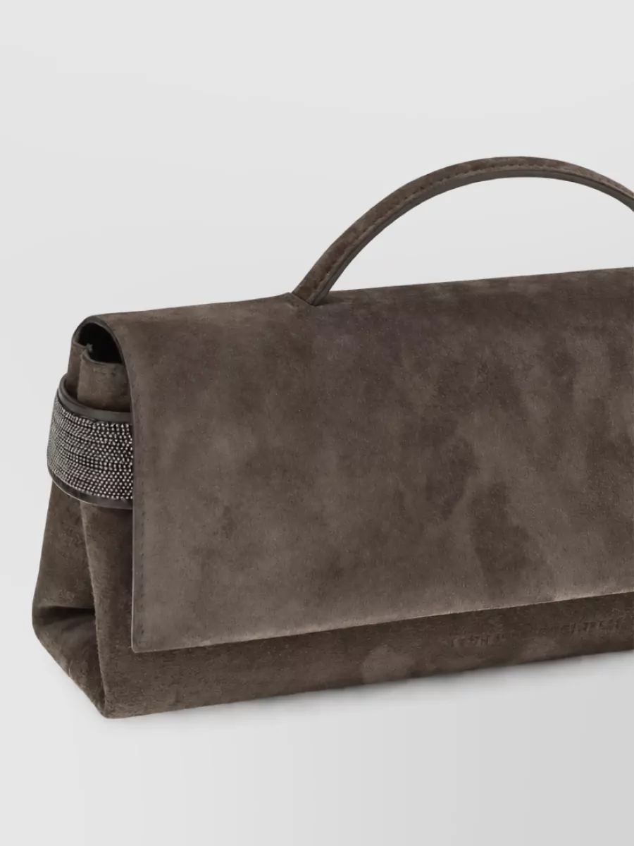 Brunello Cucinelli Na Suede Clutch Bag