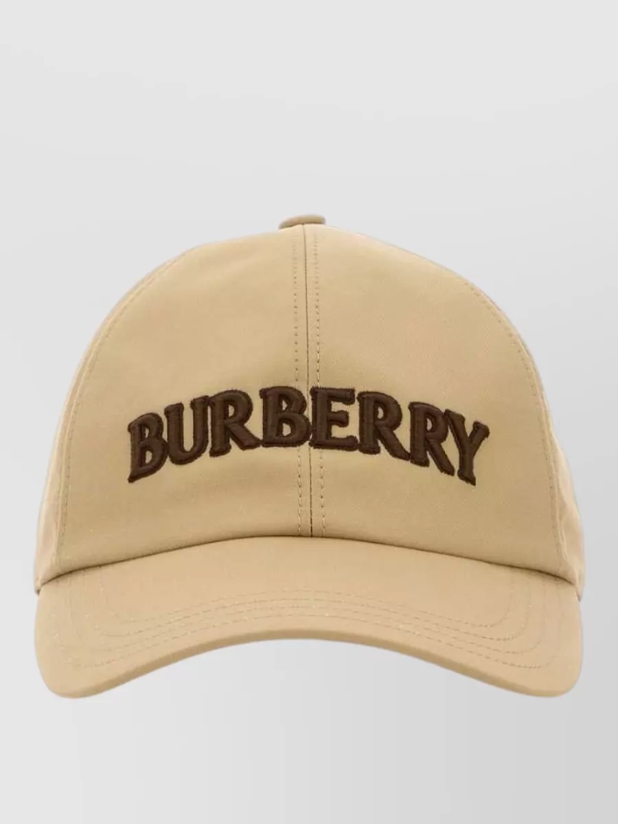Burberry cotton logo baseball cap