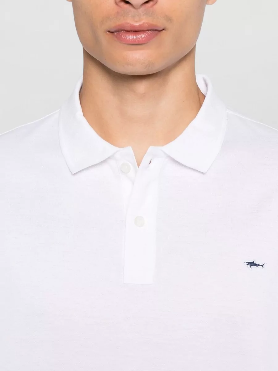 Paul & Shark Cotton Shirt Polo Collar Short Sleeves