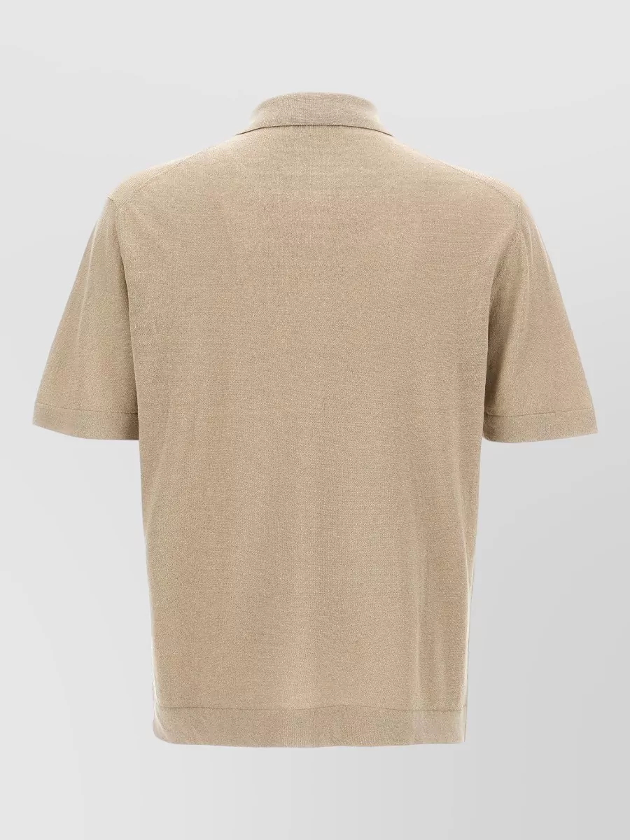 Zanone Linen Cotton Short-Sleeve Shirt
