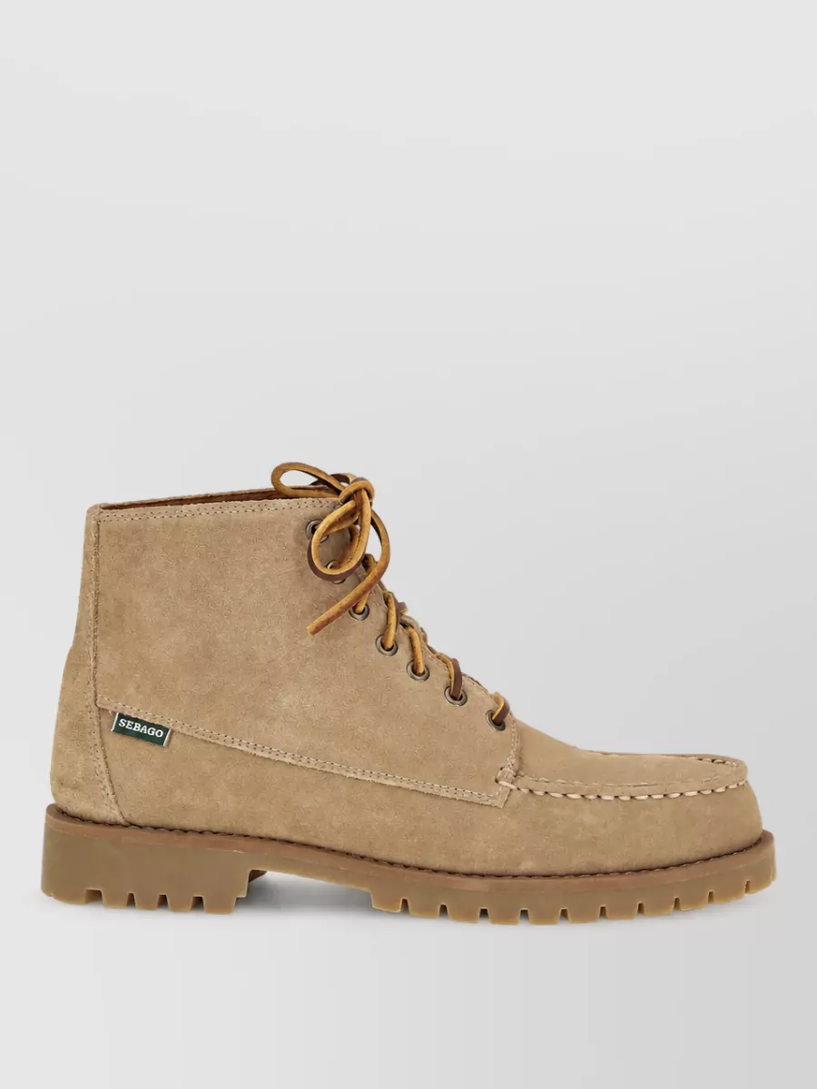 Sebago leather lace-up boots