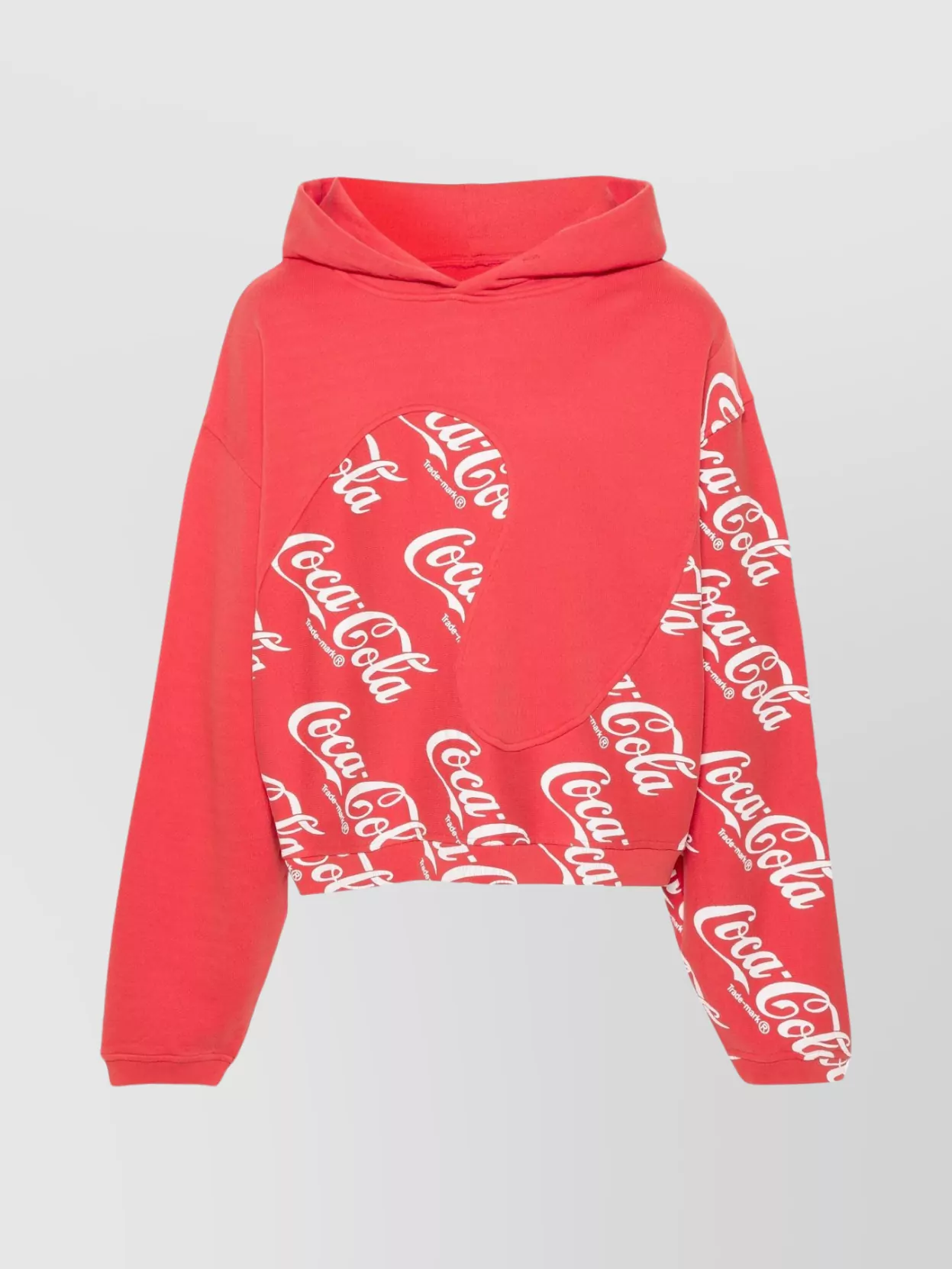 Shop Erl Hoodie With Coca Cola Print