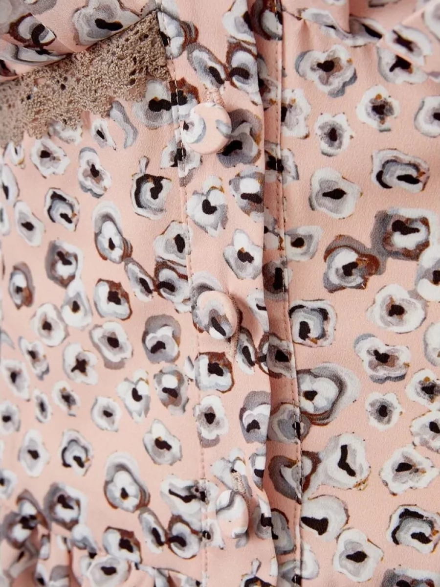 Lardini Leopard-Print Sleeveless V-Neck Midi Dress