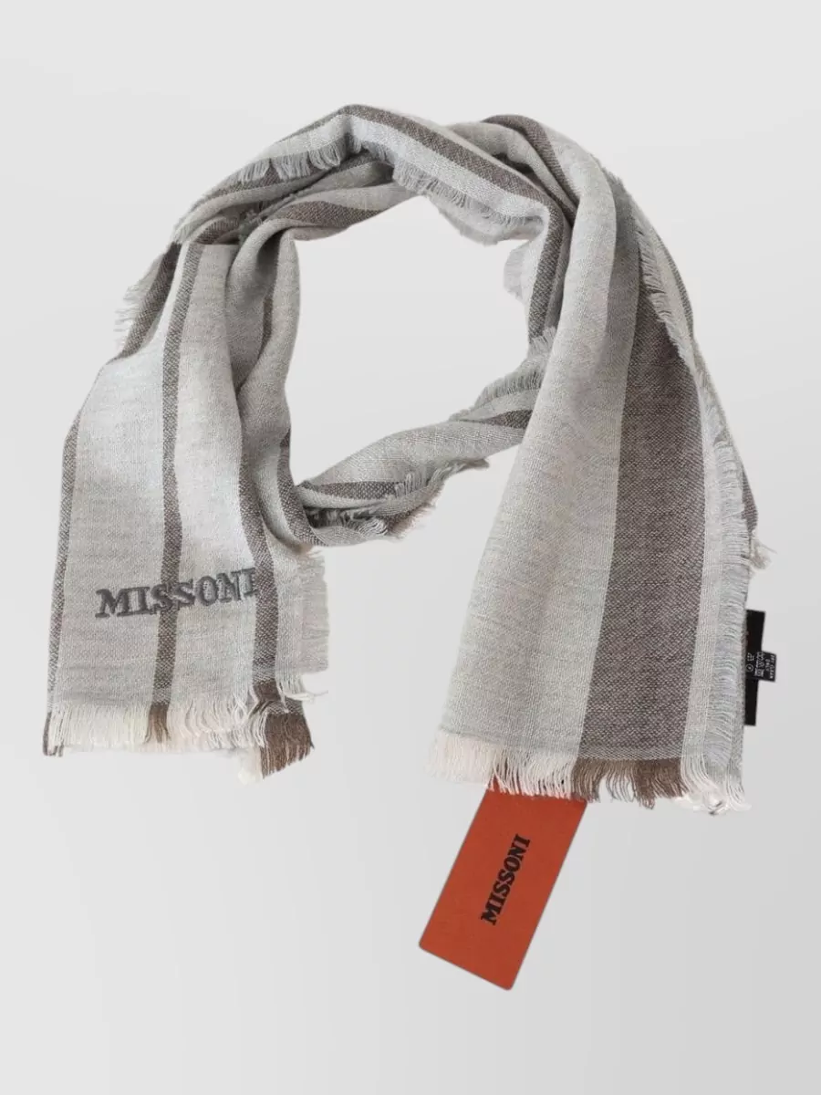Missoni striped wool scarf