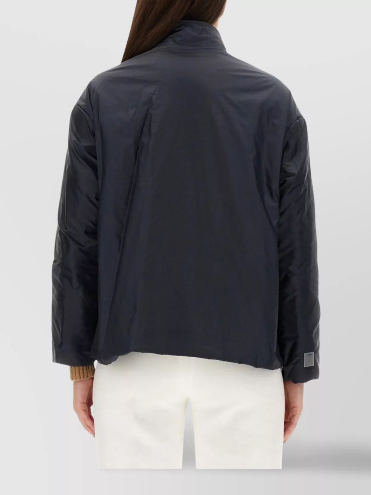 S Max Mara High Collar Long Sleeve Puffer Jacket