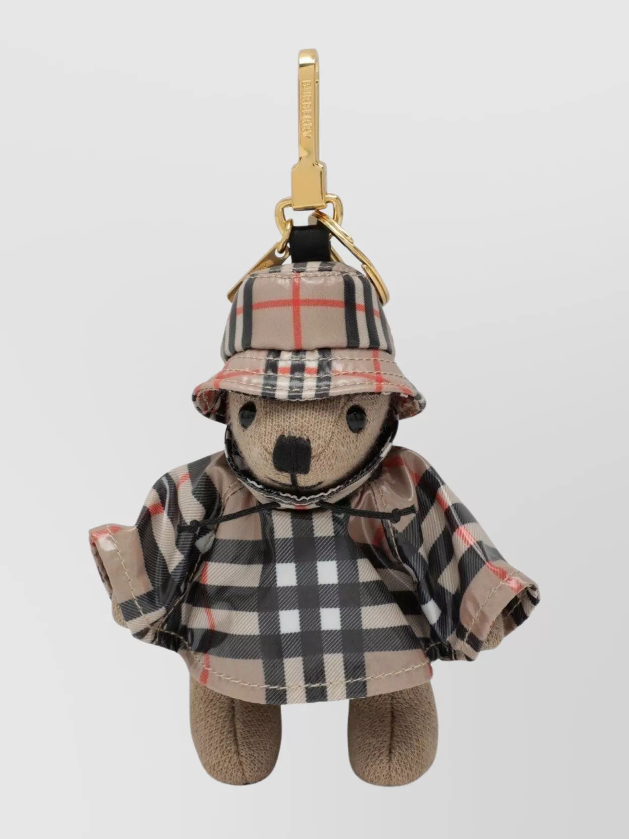 Burberry Bear Charms With Check Pattern And Hardware