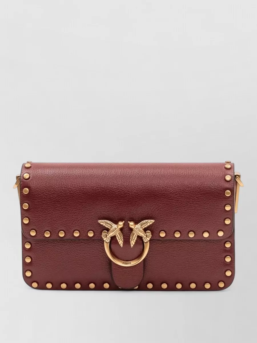 Pinko love bag leather clutch bag