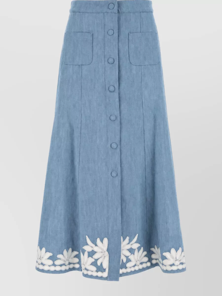 Valentino Garavani Chambray mini skirt