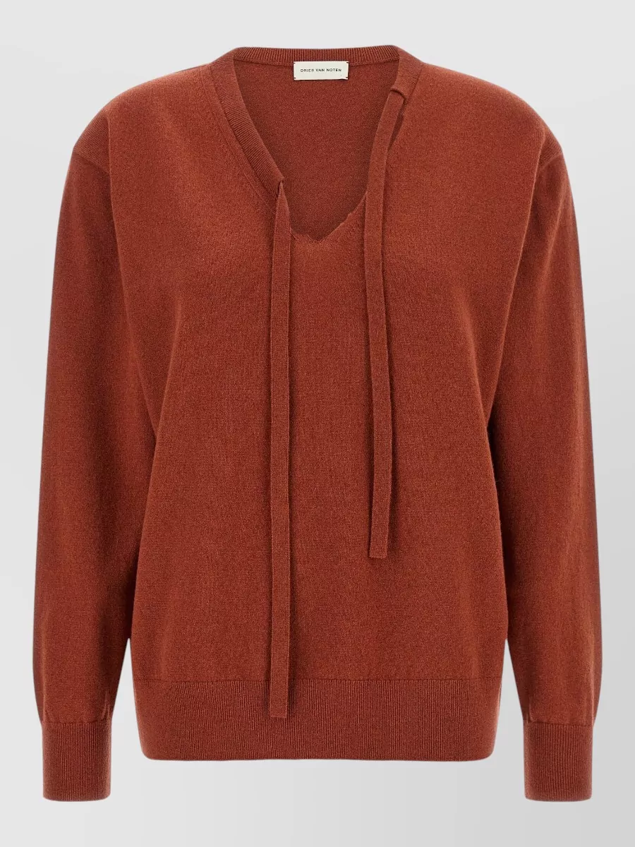 Dries Van Noten cashmere v-neck sweater