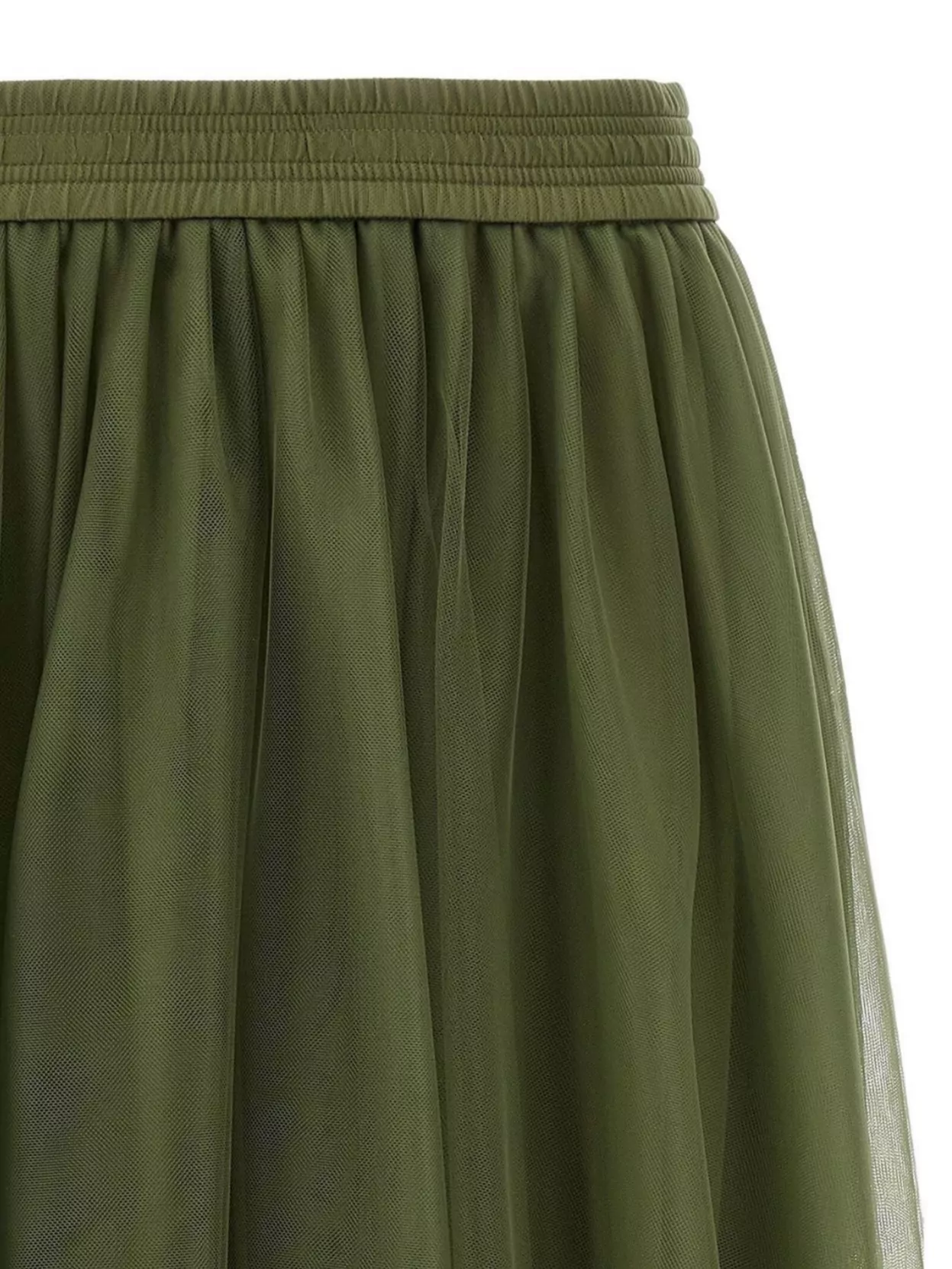 Fabiana Filippi Multi-layer Tulle Midi Skirt With Elastic Waistband
