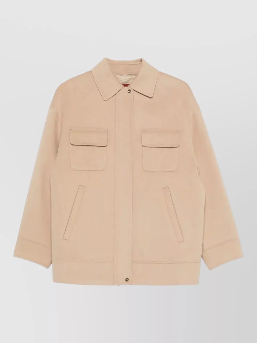 S Max Mara silk wool padded jacket