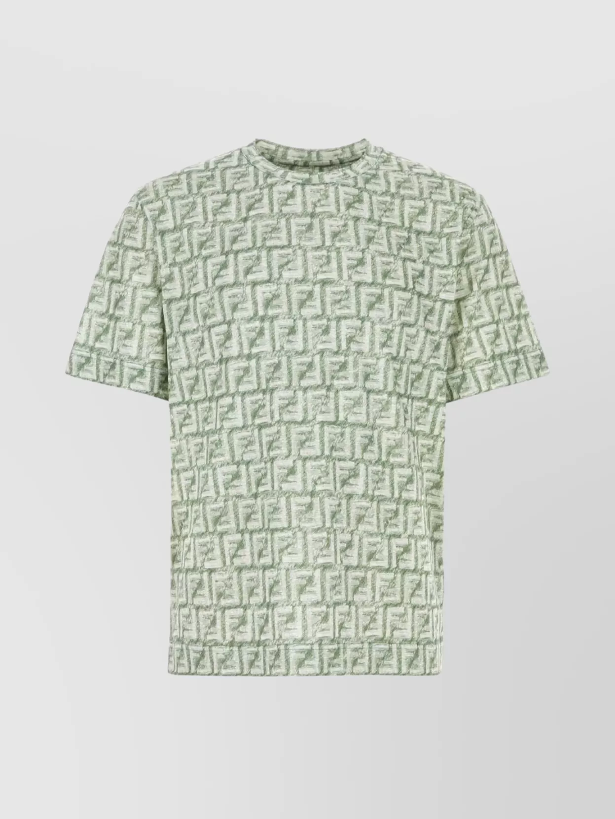 Shop Fendi Geometric Pattern Cotton T-shirt