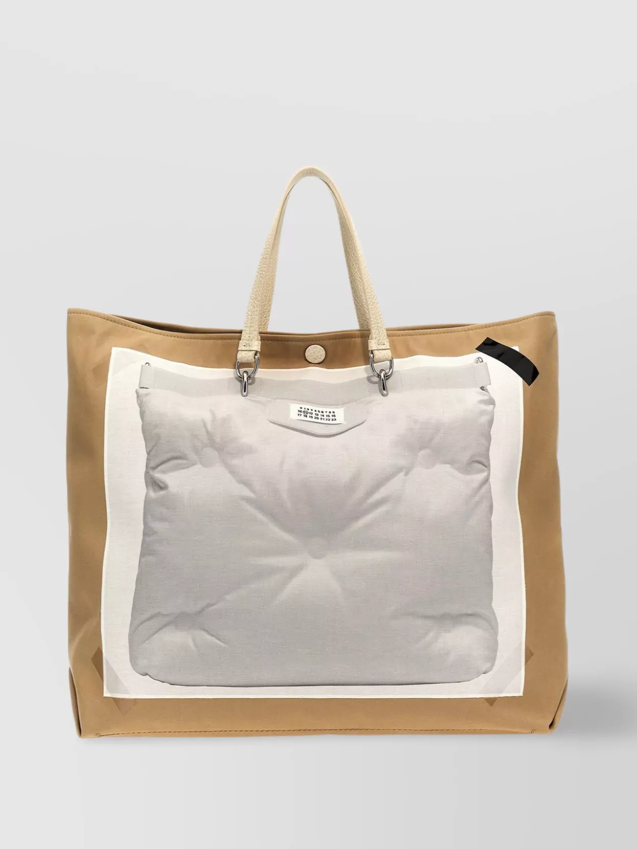 Shop Maison Margiela Medium Tote Bag With Detachable Strap And Dual Handles