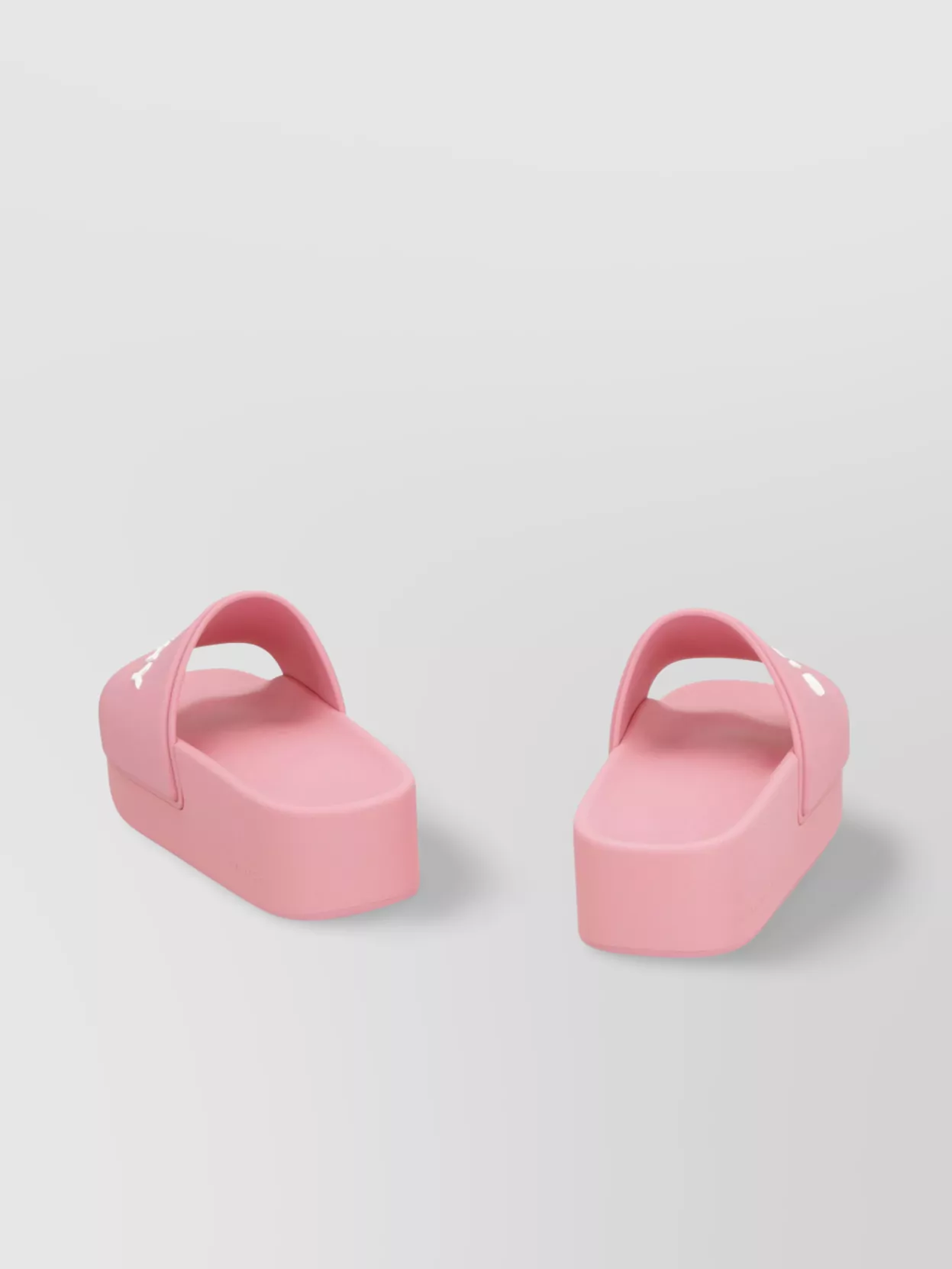 Givenchy Logoed Rubber Platform Slides