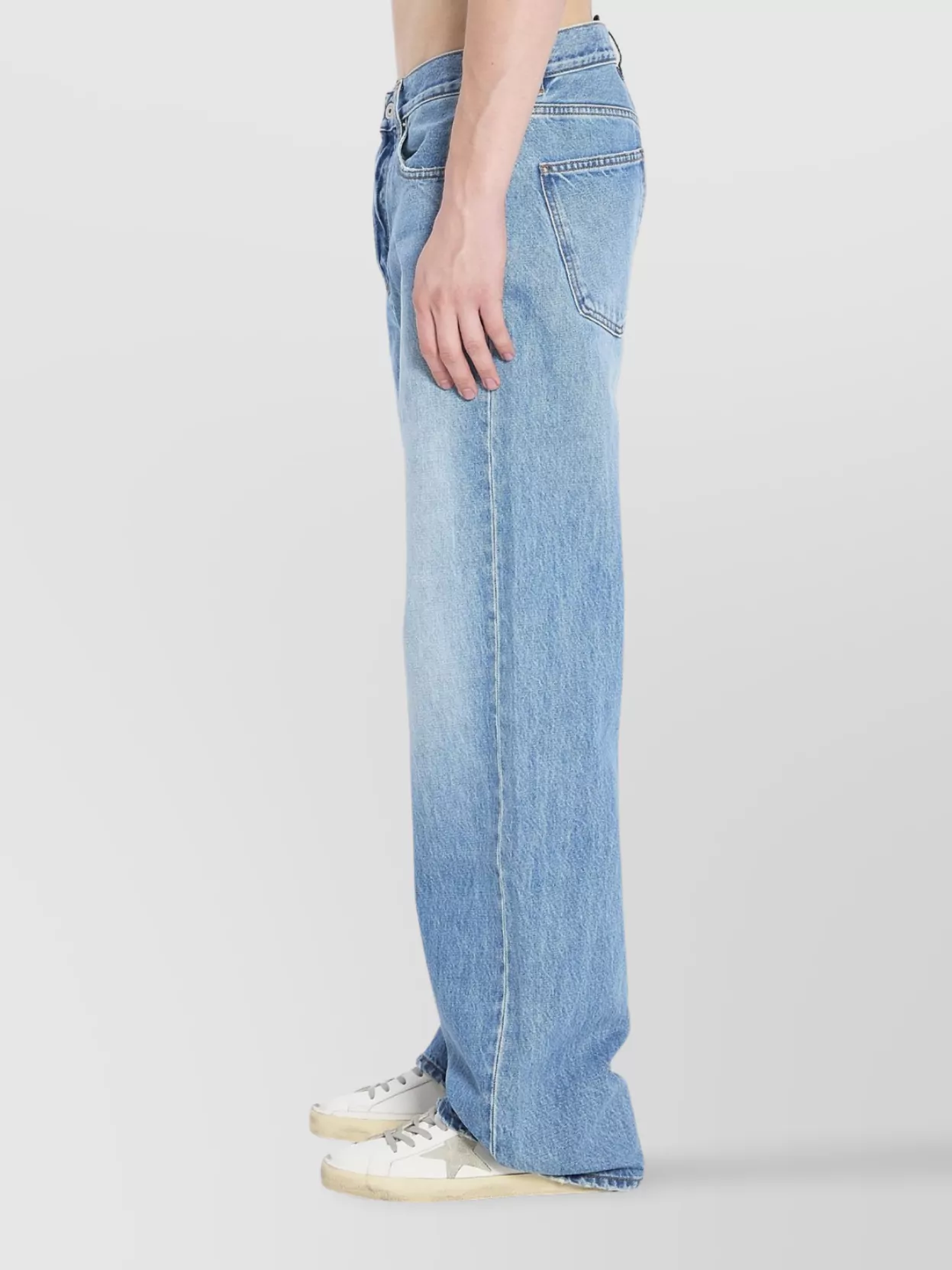 Jacquemus Denim Pants Topstitching Contrasting