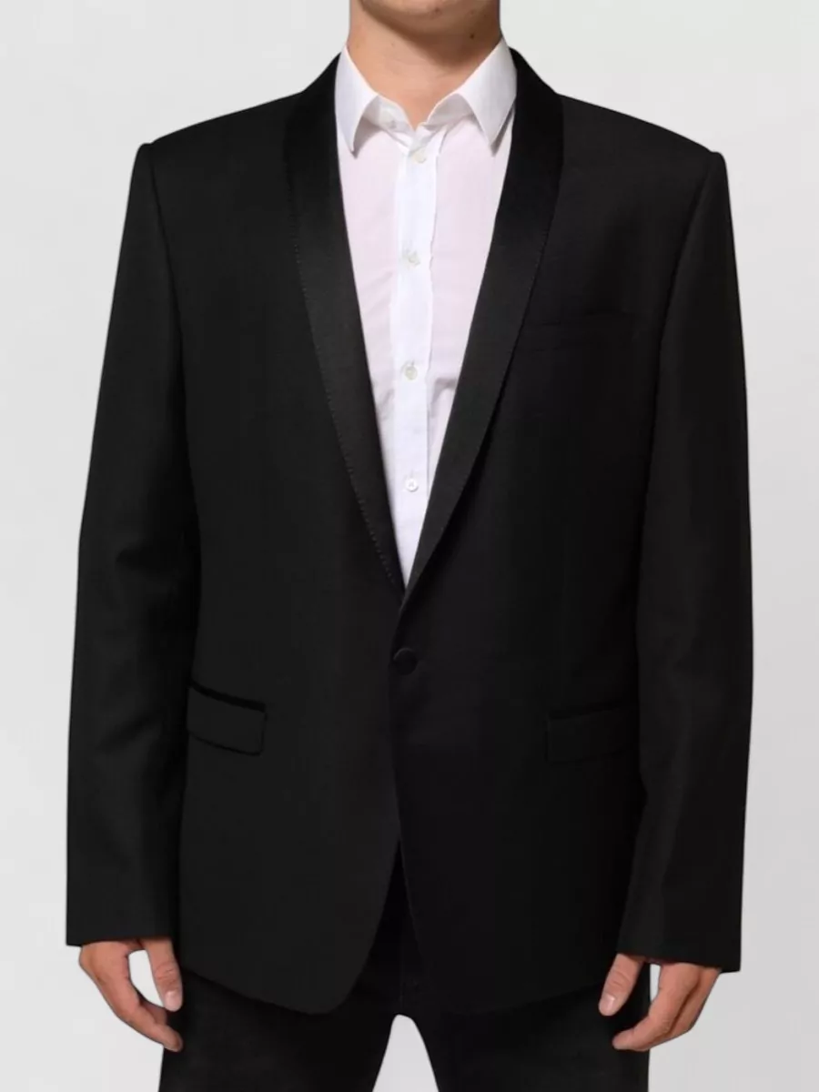 Dolce&Gabbana silk blend single-breasted suit blazer