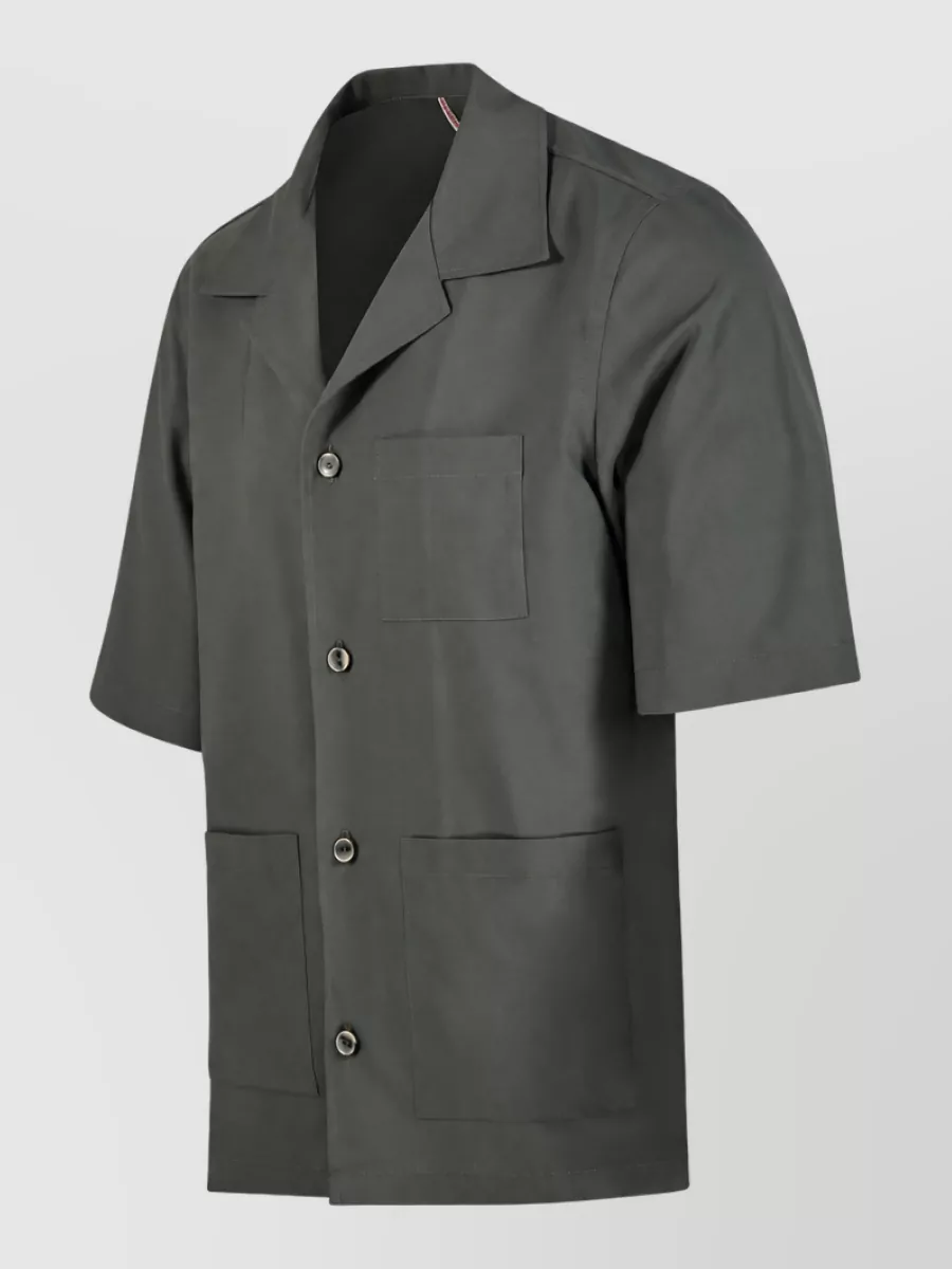 Santaniello wool shirt jacket