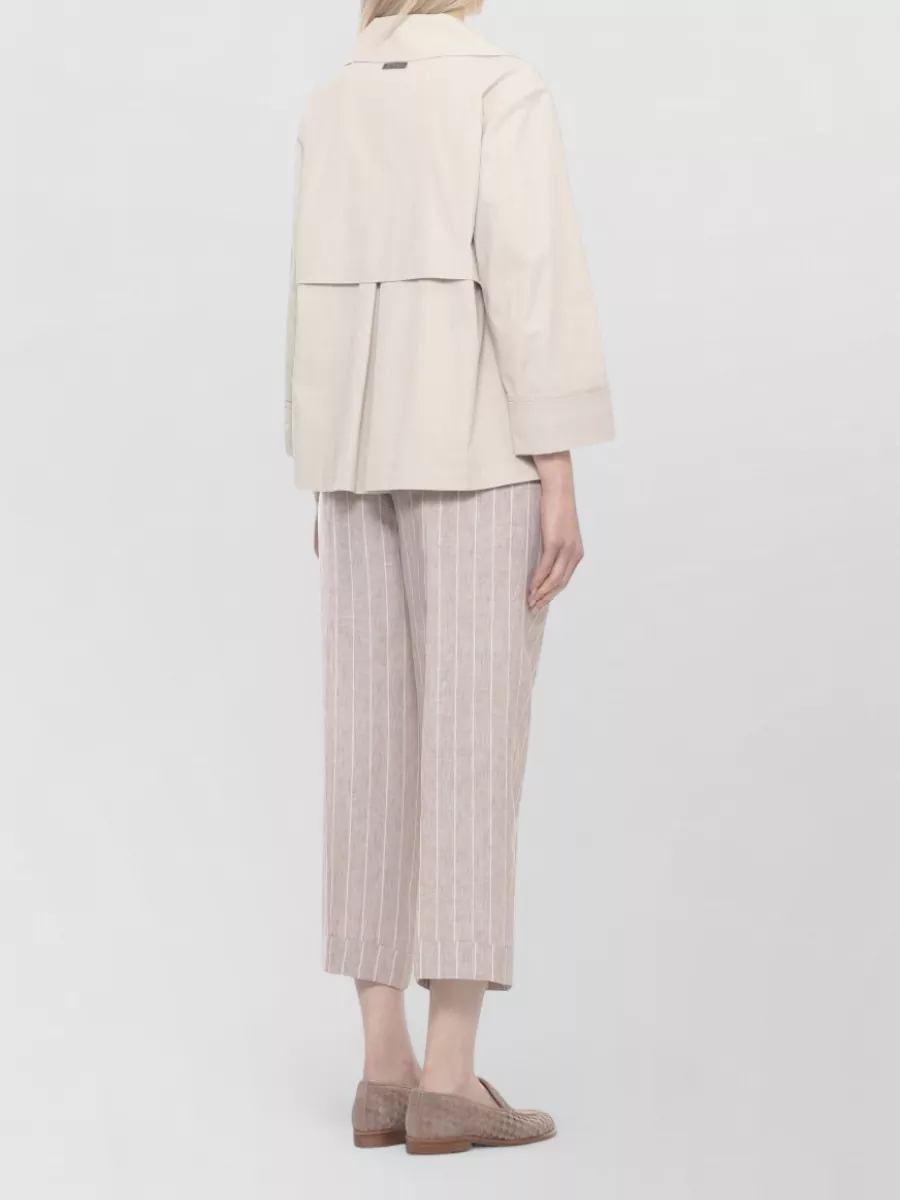 Peserico Short Double-Breasted Trench Coat
