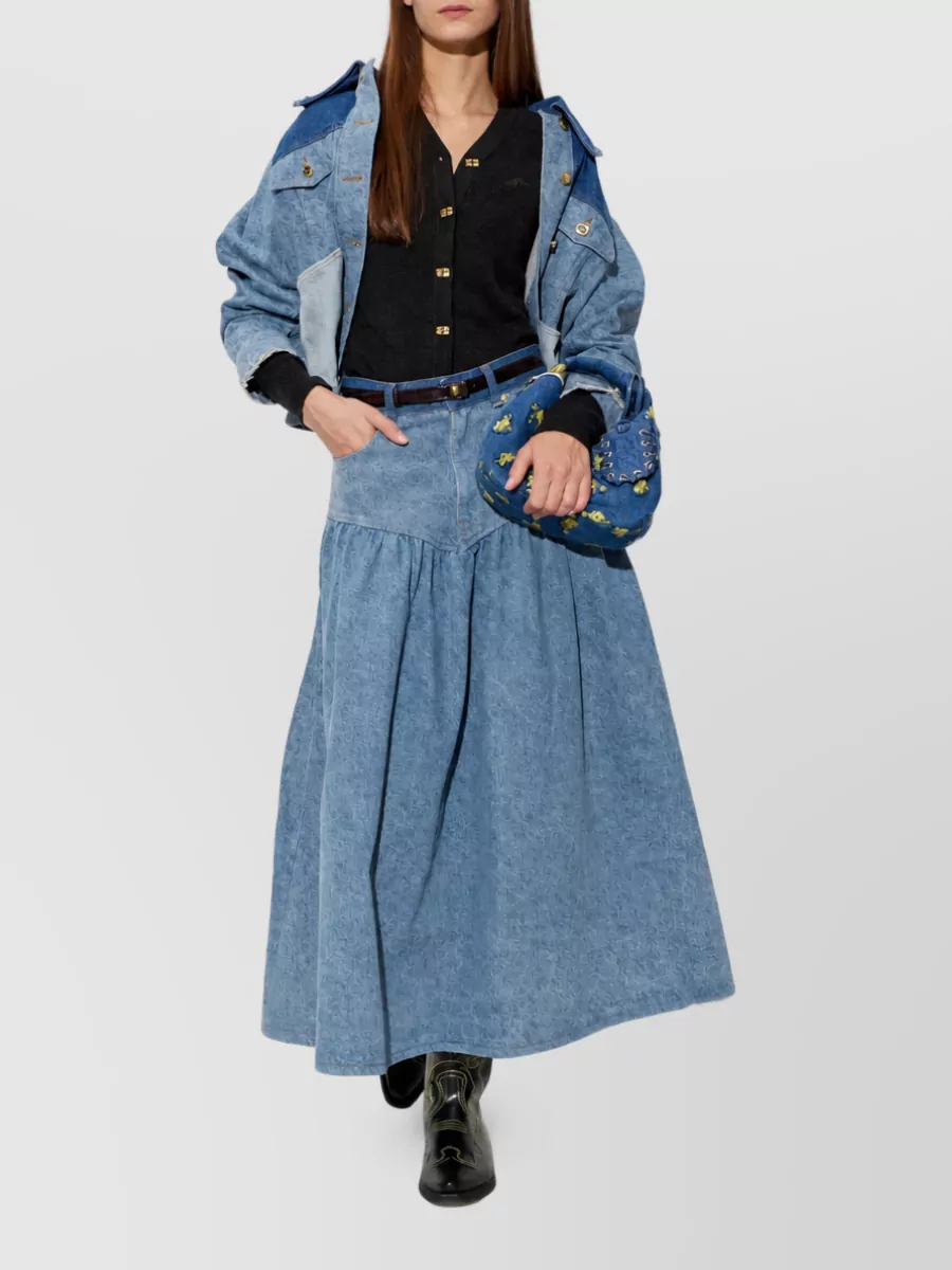 Ganni Patchwork Denim Jacket