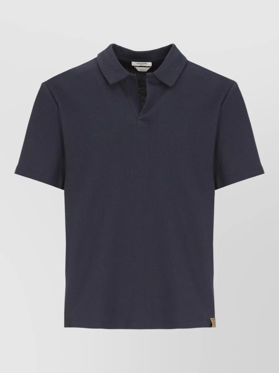 Jacob Cohen Silk Cotton Short-Sleeve Polo Shirt