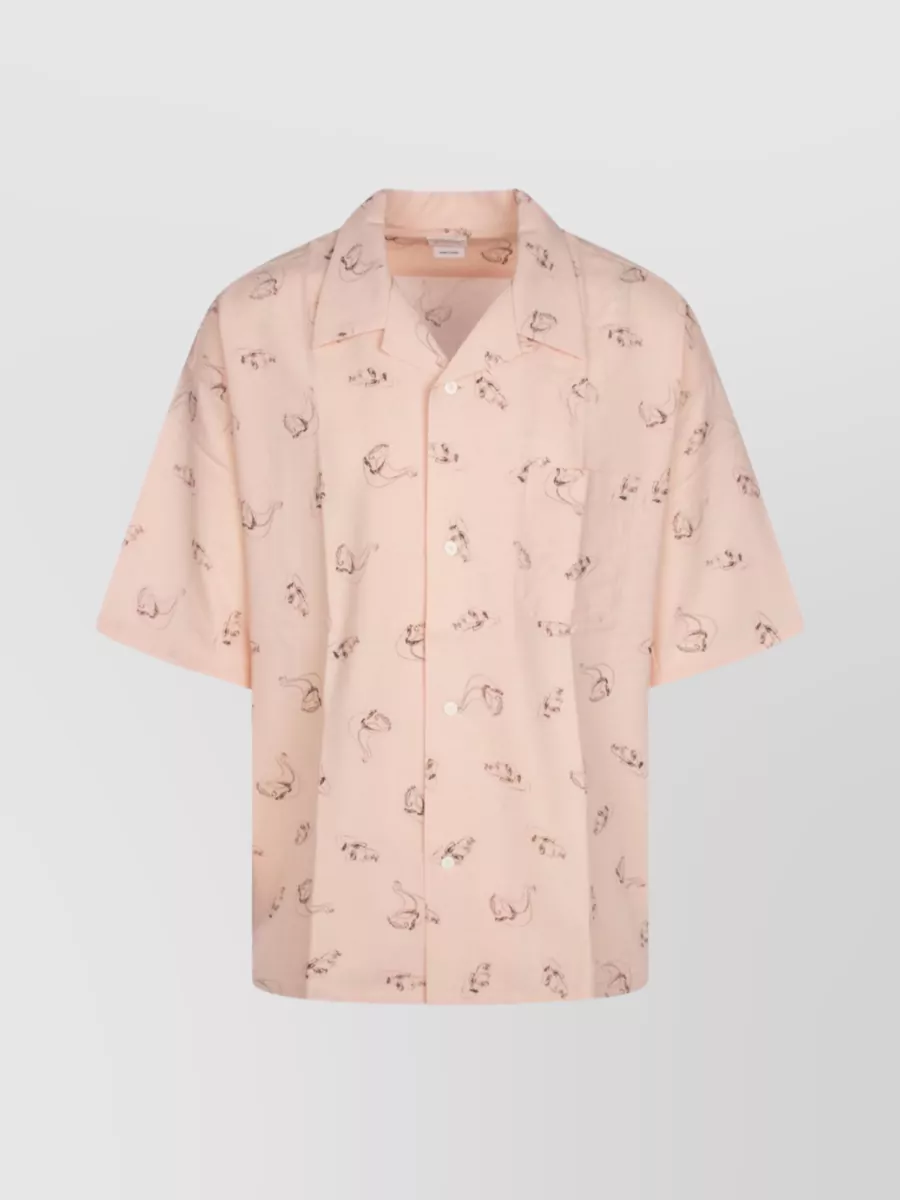 Shop Visvim Printed Short Sleeve Shirt In Pastel
