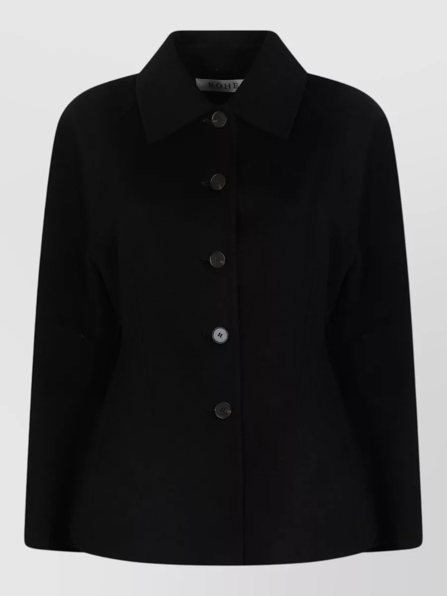 Róhe cashmere wool single breasted coat