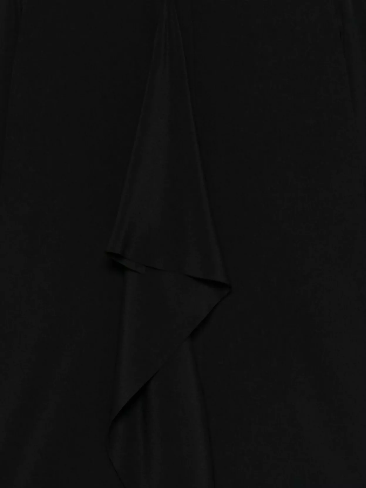 Alberto Biani Long Sleeve Top Ruffle Detail In Black