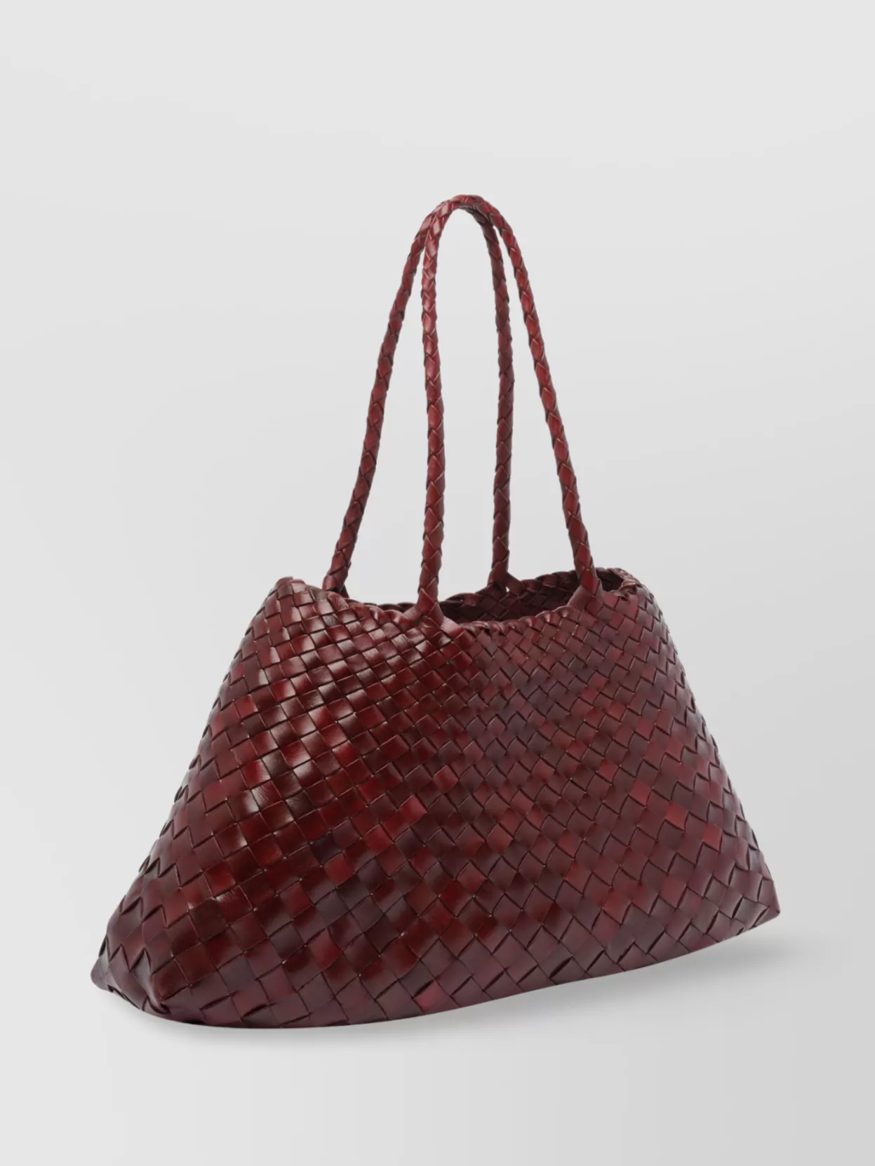 Dragon Diffusion Large Woven Double Handles Shoulder Bag