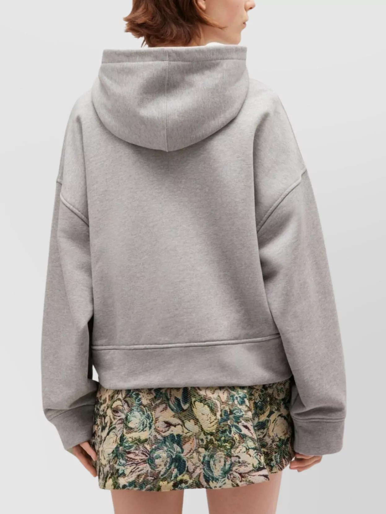 Ganni Cotton Zip-Up Hoodie Featuring Pockets
