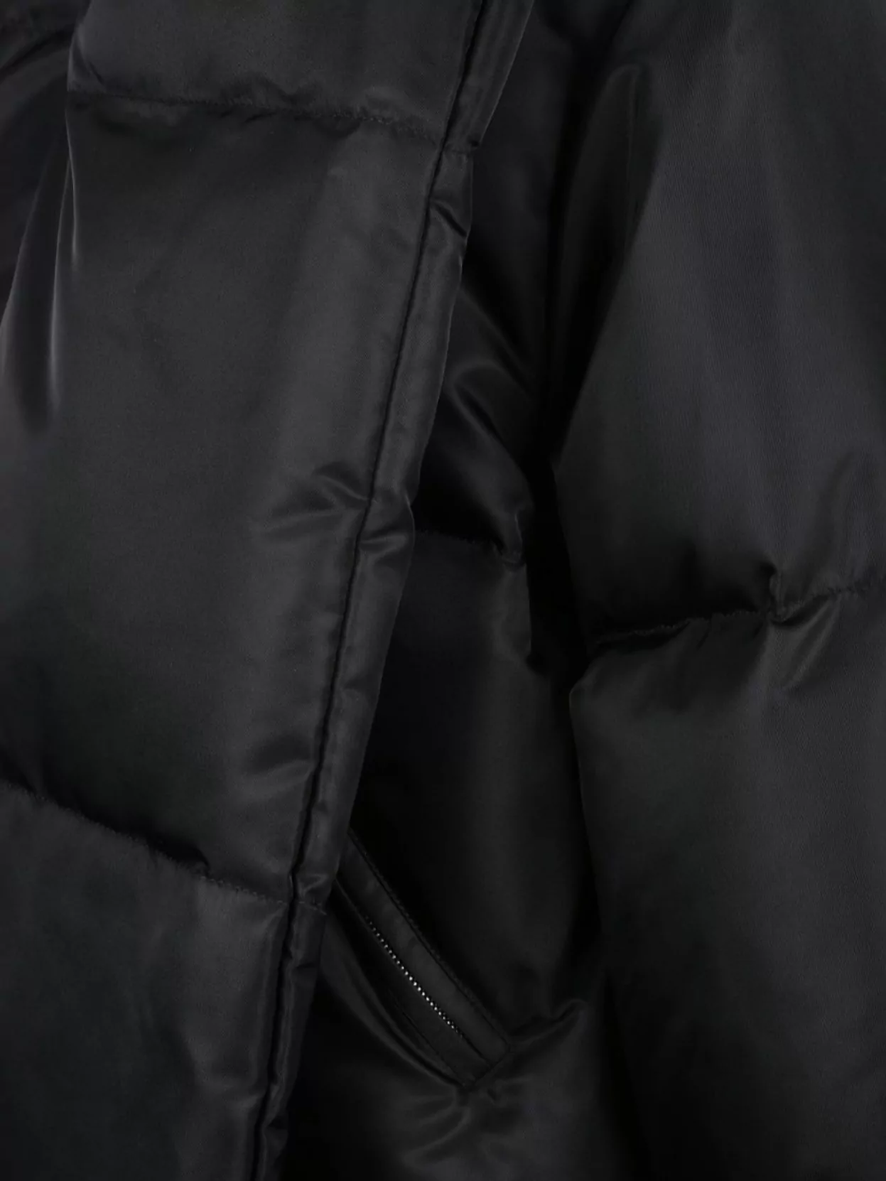Mm6 Maison Margiela Mm6 By Maison Margiela Short Asymmetrical Down Jacket In Polyamide In Black
