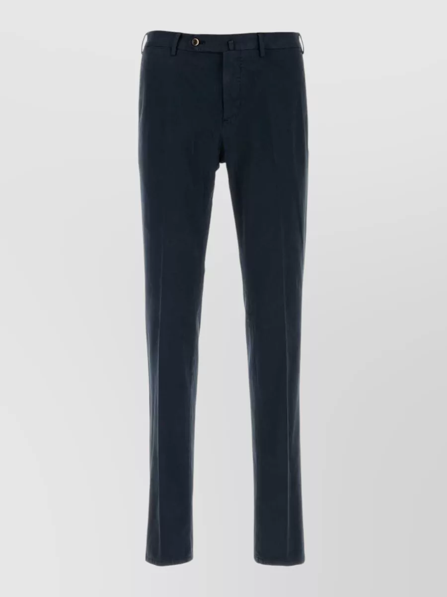 Pt Torino cotton cashmere straight-leg trousers