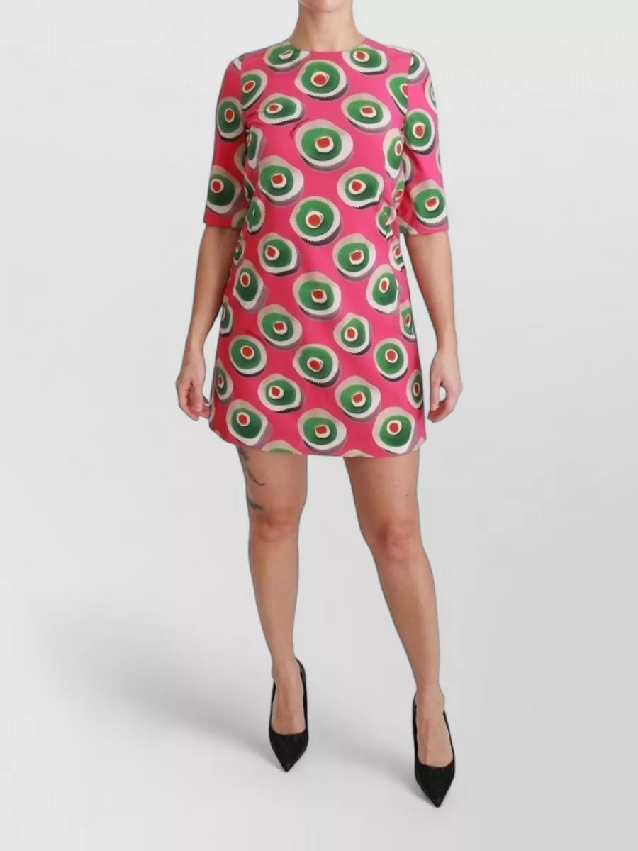 Dolce&Gabbana silk printed mini dress