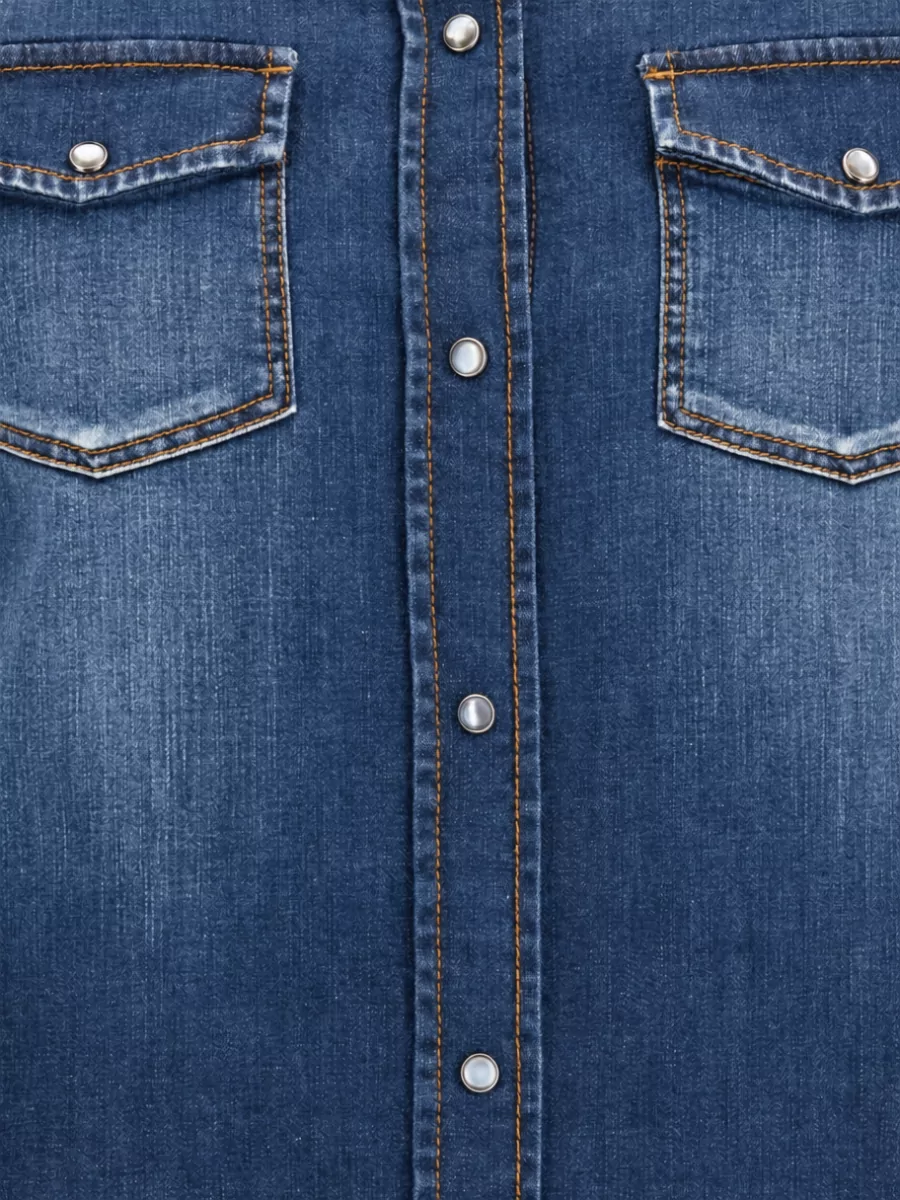 Jacob Cohen Denim Western Long-Sleeve Shirt