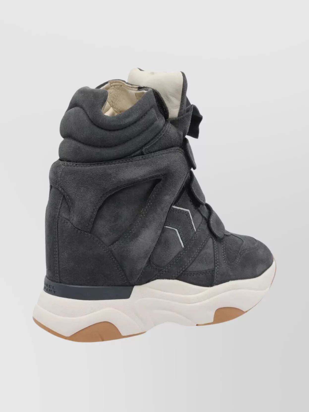 Isabel Marant Suede High-Top Wedge Sneakers