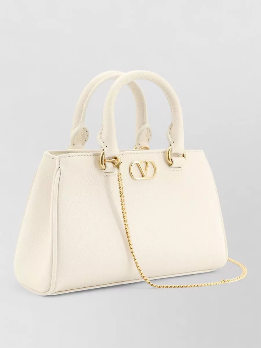 Valentino Garavani Vlogo Signature Mini Leather Top Handle Bag