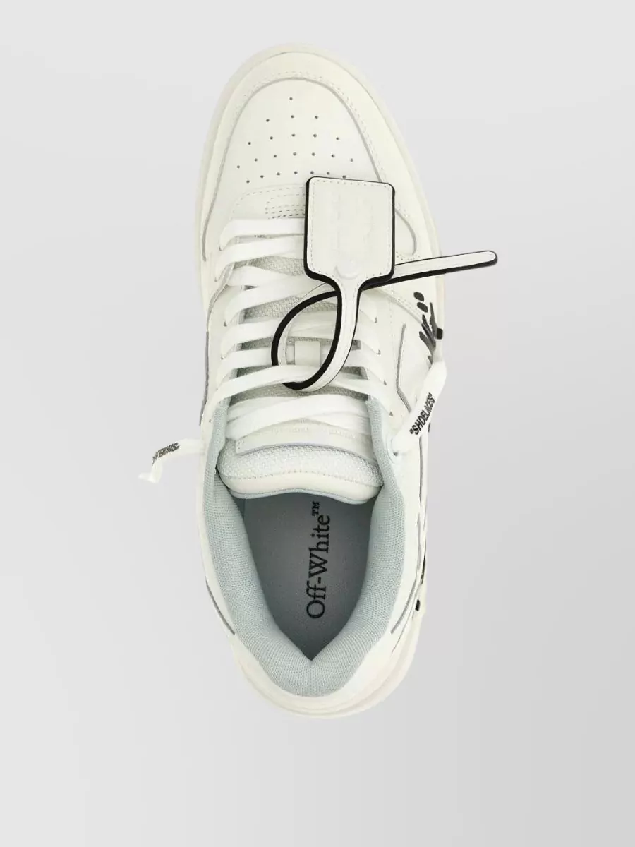 Off-White Leather Low-Top Sneakers