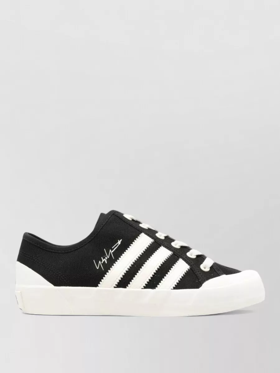 Y-3 Leather Low-Top Lace-Up Sneakers