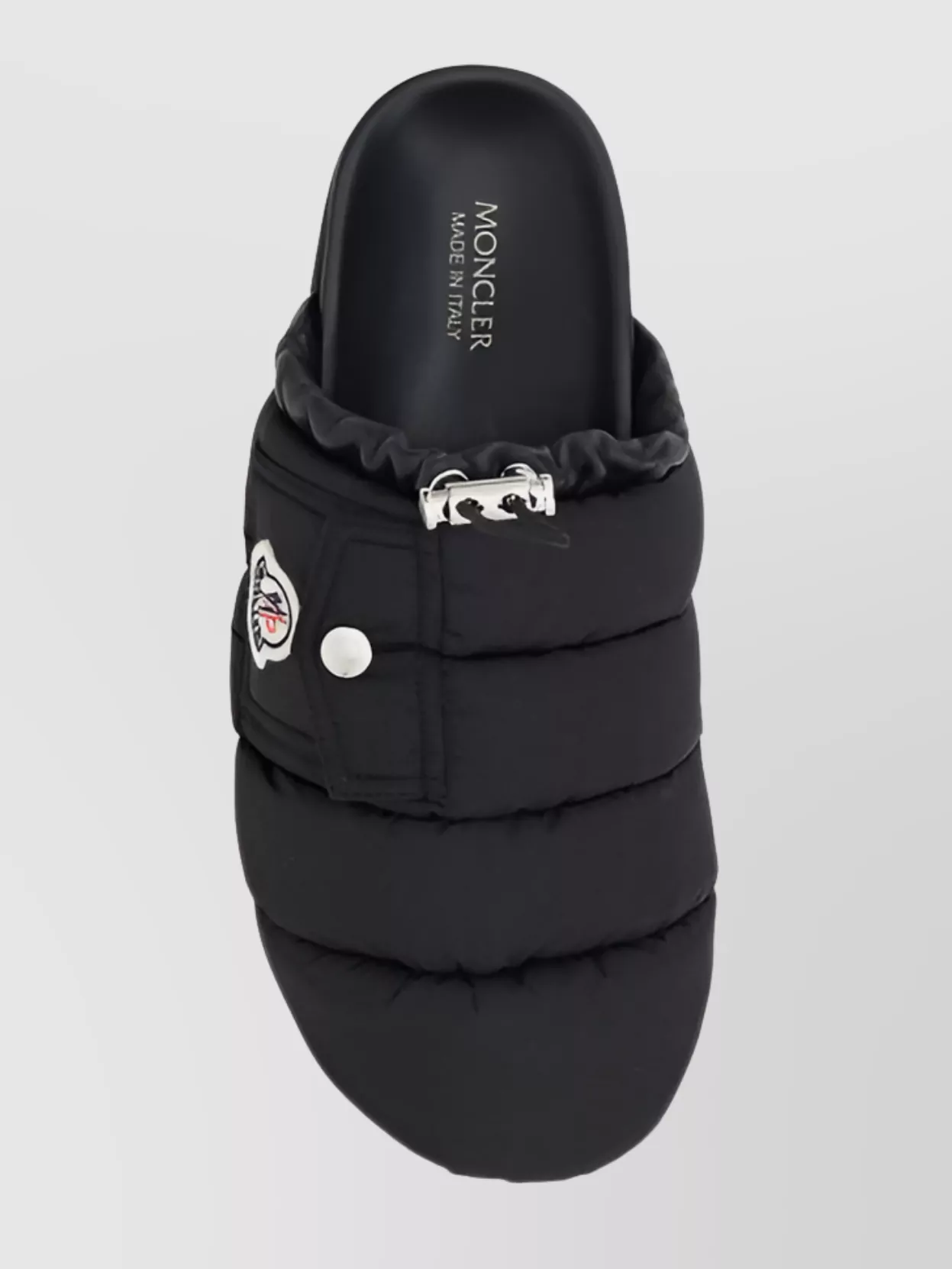 MONCLER FUSION MULES QUILTED DETAIL